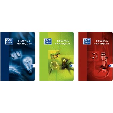 Cahier de travaux pratiques OXFORD, piqûre 80 pages, format A4, seyès 90g / dessin 120g