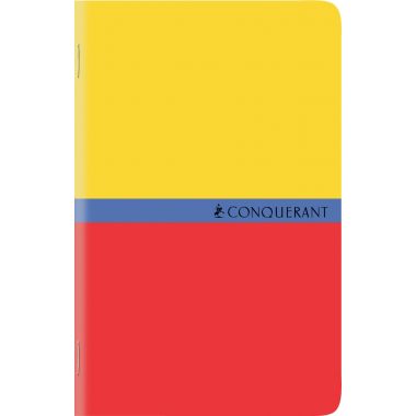 Carnet piqué 96 pages CONQUERANT, format 9x14 cm, quadrillé 5x5, papier 70g