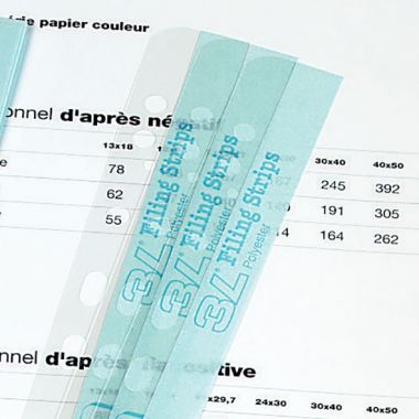 Pochette de 50 bandes adhésives perforation universelle pour format A4