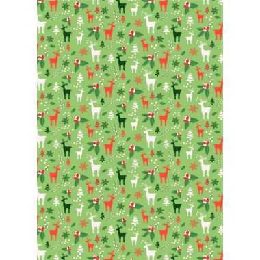Paquet de 96 feuilles de papier motifs Noël 170 grammes format 21 x 29,7 cm
