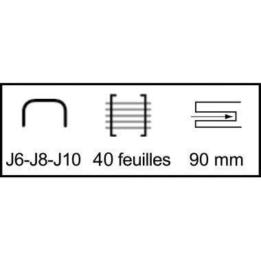 Agrafeuse de table Jaky 110 40 feuilles