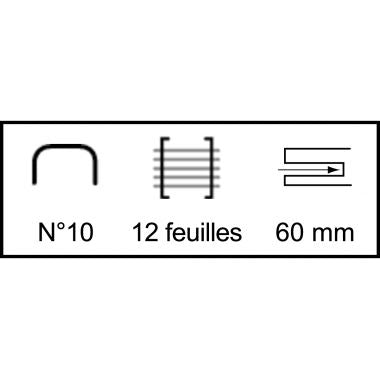 Agrafeuse rotative n°10 12 feuilles