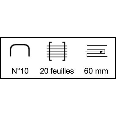Agrafeuse pince Expert n°10 20 feuilles