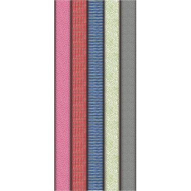 Boîte de 10 rouleaux de papier cadeau motifs fantaisies assortis dimension 2m x 0,70 m