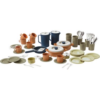 Dînette en BIOplastic DANTOY 79 pièces, 8 couverts