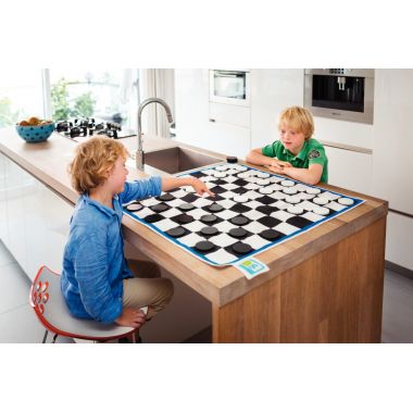 Jeu de dames XXL en tissu