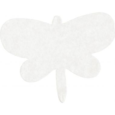 Sachet de 48 papillons en papier diffuseur blanc format 23 x 18 cm