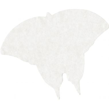 Sachet de 48 papillons en papier diffuseur blanc format 23 x 18 cm