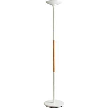 Lampadaire Pryska bois et blanc