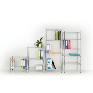 Etagère métal chromé 120x200cm