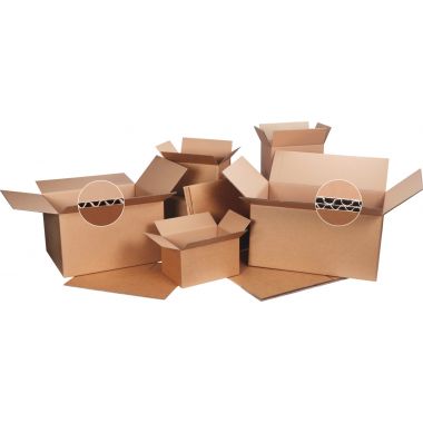 Paquet de 20 caisses américaines 410x310x240mm double cannelure