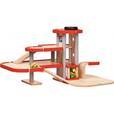 PlanToys - Grand garage en bois sur 3 niveaux - PT6271