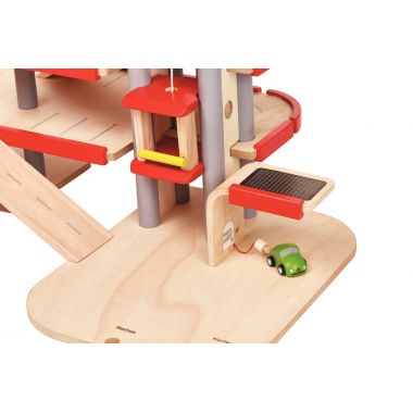 PlanToys - Grand garage en bois sur 3 niveaux - PT6271