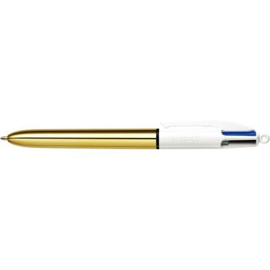Bic - Stylo bille 4 Couleurs Shine or - 982878