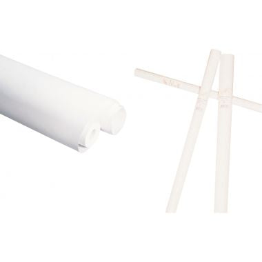 Rouleau de papier kraft 65g 3x0,70m blanc