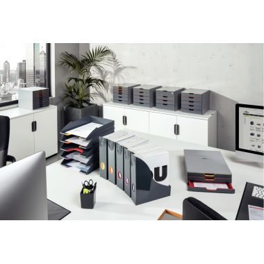 Lot de 5 corbeilles à courrier VARICOLOR