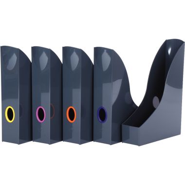 Lot de 5 porte-revues VARICOLOR gris