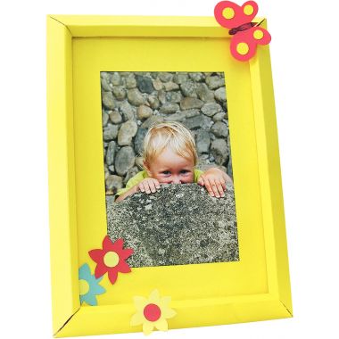 Kit de 25 cadres colorés en carton à monter