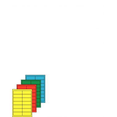 Boîte de 1400 étiquettes couleur 38.1x99mm coloris jaune