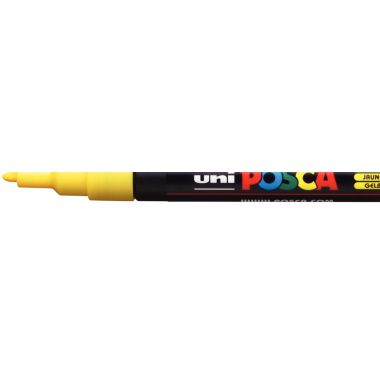 Marqueur Posca pointe fine ogive jaune