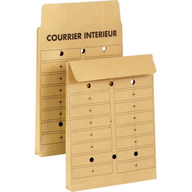 Paquet de 50 pochettes courrier intérieur 260x330mm
