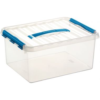 Boite de rangement QLINE 15L transparente