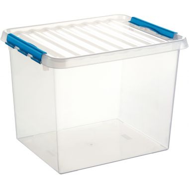 Boite de rangement QLINE 52L transparente