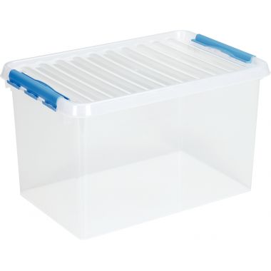 Boite de rangement QLINE 62L transparente