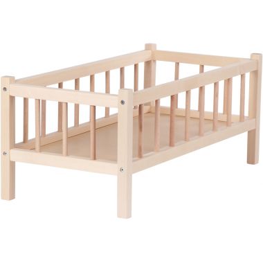 Lit à barreaux en bois pour poupées