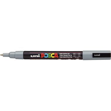 Marqueur Posca pointe fine ogive gris