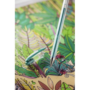 Pochette de 8 stylos gel Signo pailletés
