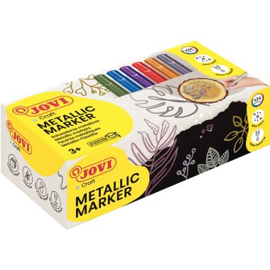 Classpack de 24 marqueurs Jovi décor métal