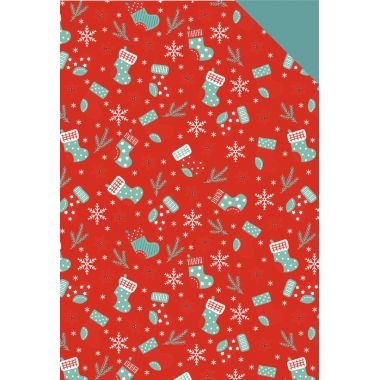 Paquet de 40 feuilles carton décoration assorties format 25 x 35 cm thème Noël