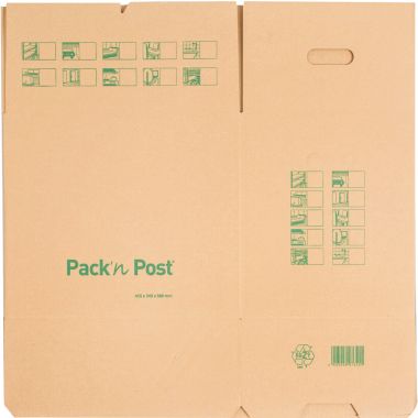 Paquet de 10 cartons déménagement 455x345x380mm