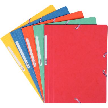 Chemise sans rabat à élastiques en carte lustrée 5/10ème, orange