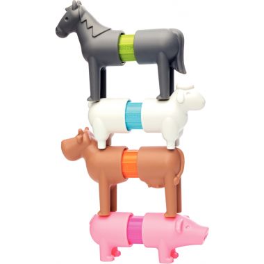 Lot de 6 puzzles magnétiques SMARTMAX, les animaux de la ferme