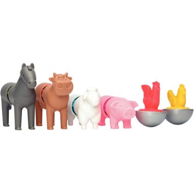 Lot de 6 puzzles magnétiques SMARTMAX, les animaux de la ferme