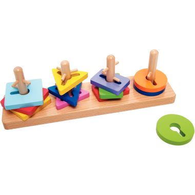 Encastrement labyrinthe 4 tiges en bois