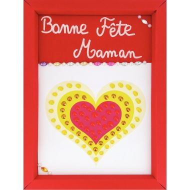 Kit de 25 cadres colorés en carton à monter