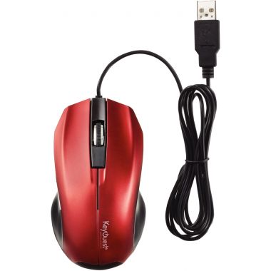 Souris filaire optique KeyOuest Expert couleur rouge