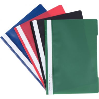 Paquet de 25 chemises à lamelle en polypropylène format A4 bleu