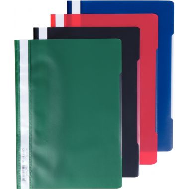 Paquet de 25 chemises à lamelle en polypropylène format A4 bleu