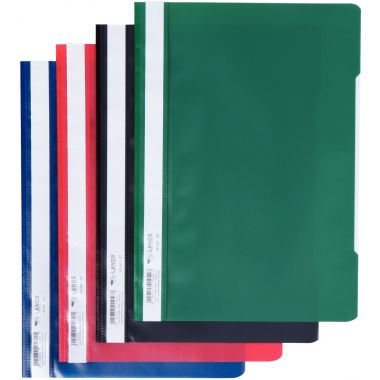 Paquet de 25 chemises à lamelle en polypropylène format A4 rouge