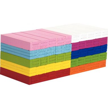 Baril de 200 planchettes en bois de couleurs assorties