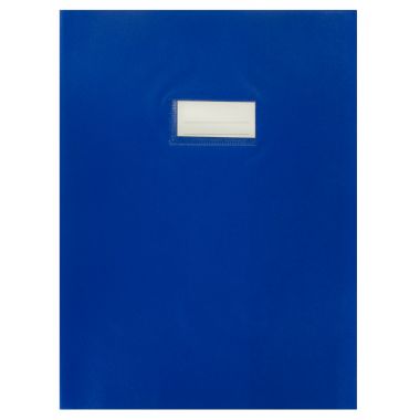 Paquet de 10 protèges-cahier épaisseur 21/100ème 21x29,7cm PVC coloris bleu