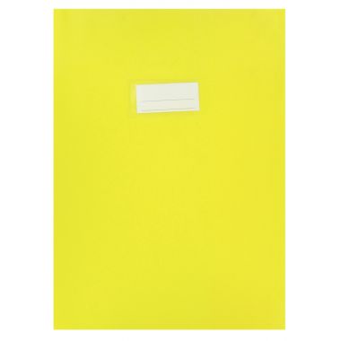 Paquet de 10 protèges-cahier épaisseur 21/100ème 21x29,7cm PVC coloris jaune
