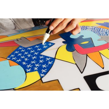 Pochette de 8 marqueurs Posca pointe moyenne métal assortis