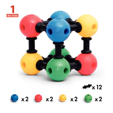 Boite de 24 fiches d'activités pour le jeu de construction 3D Connect 12381