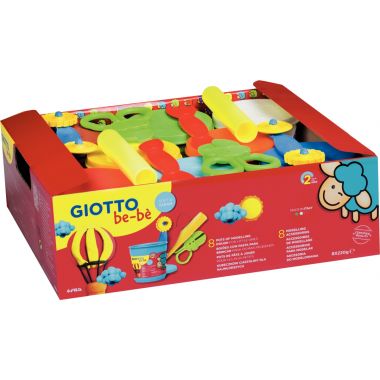 Giotto - Schoolpack de 8 pots de 220G de pâte à jouer GIOTTO bébé - F463200