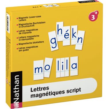 Nathan - Lettres magnétiques script, 172 pièces - 3133093428219